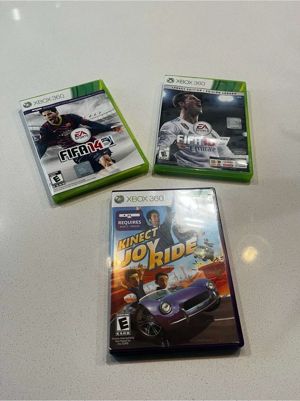 Xbox 360 Game Bundle – FIFA 14, FIFA 16 Legacy Edition & Kinect Joy Ride